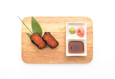 Somon Karaca nigiri suşi - Japon gıda tarzı