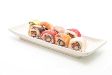 karışık suşi roll - Japon gıda tarzı