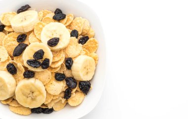 muz, Kuru üzüm ve kahvaltıda süt ile tahıl