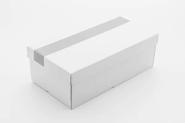 Boîte en papier blanc — Photo
