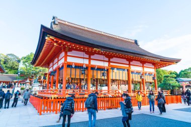 Fushimi Inari Tapınak, Japonya - 2016 Kasım 23: önemli bir Shin olan