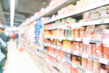 süpermarkette soyut bulanıklık