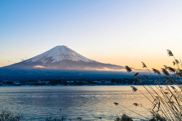 Mountain Fuji San at  Kawaguchiko Lake.