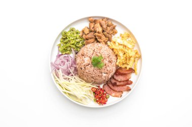 Pirinç ve karides ezmesi.