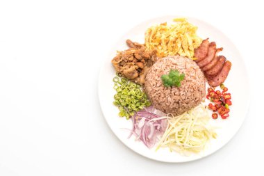 Pirinç ve karides ezmesi.