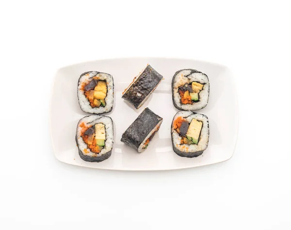 Rollo de sushi - estilo de comida japonesa — Foto de Stock