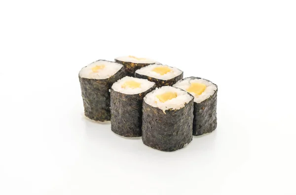 Rábano en escabeche maki sushi- estilo de comida japonesa —  Fotos de Stock