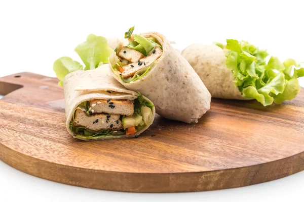 Tofu wrap salad roll — Stock Photo, Image