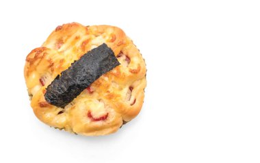 Deniz yosunu ve yengeç ile ekmek sopa