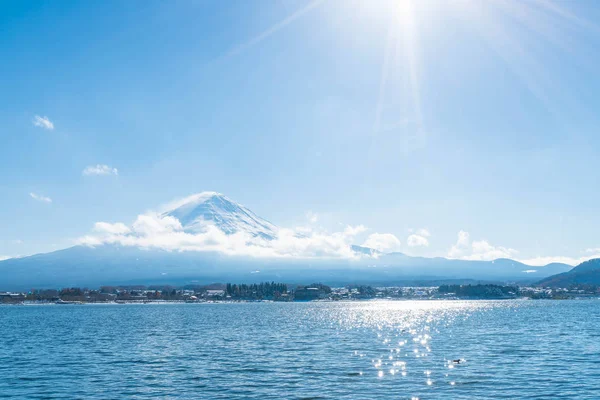 Dağ Fuji San Kawaguchiko Gölü.