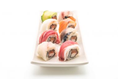 karışık suşi roll - Japon gıda tarzı