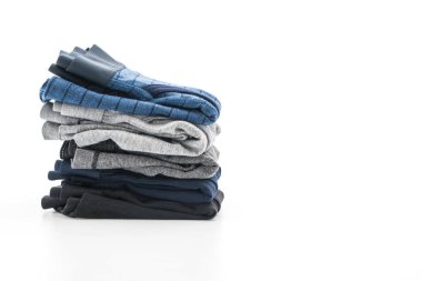 Beyaz arka plan üzerinde erkek iç giyim