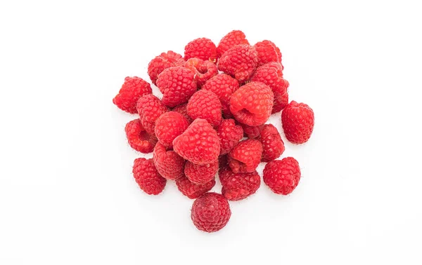 Beyaz üzerine taze rasberry — Stok fotoğraf