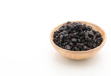 Beyaz üzerine siyah kuru üzüm