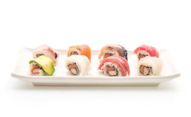 karışık suşi roll - Japon gıda tarzı