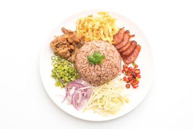 Pirinç ve karides ezmesi.