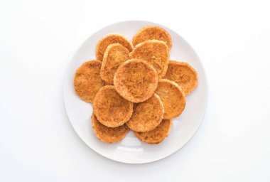 rendelenmiş domuz pirinç kraker ile kurutulmuş