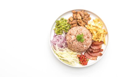 Pirinç ve karides ezmesi.