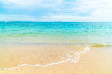 güzel tropikal plaj ve deniz manzara