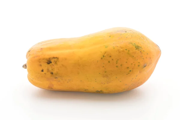 Färsk papaya på vit — Stockfoto