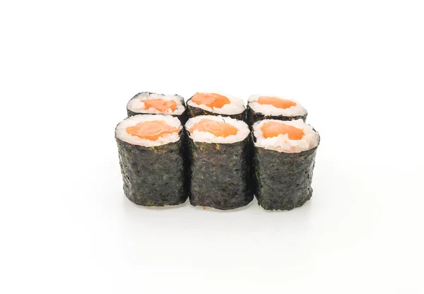 Salmón maki sushi- comida japonesa estilo — Foto de Stock