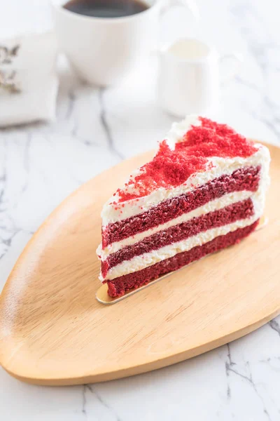 红色天鹅绒蛋糕 — 图库照片