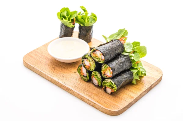 Yosun Salata rulo Yengeç sopa ile