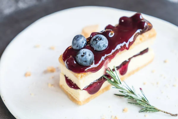 Blueberry cheese cake — Stock Photo, Image