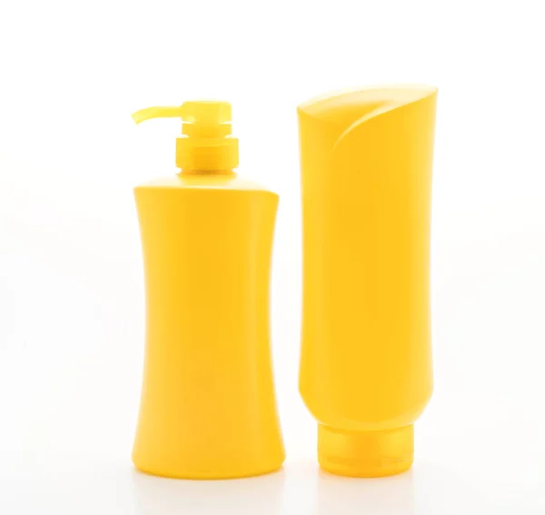 Sampon vagy a haj kondicionáló üveg — Stock Fotó