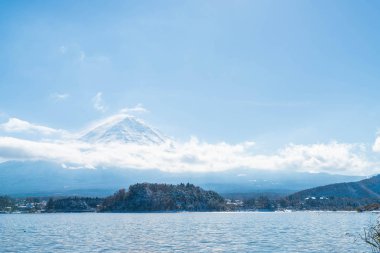 Dağ Fuji San Kawaguchiko Gölü.