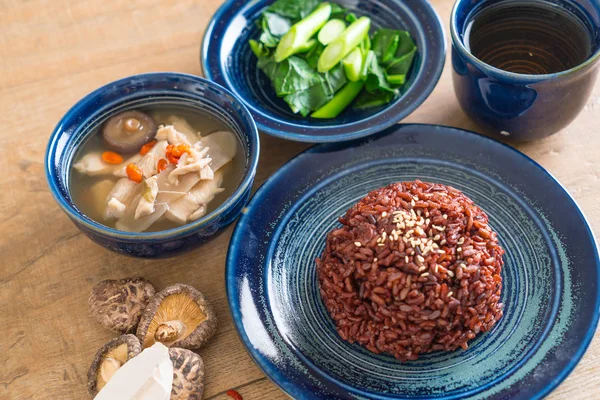 tavuk ve ot çorbası, Çince lahana berry pirinç