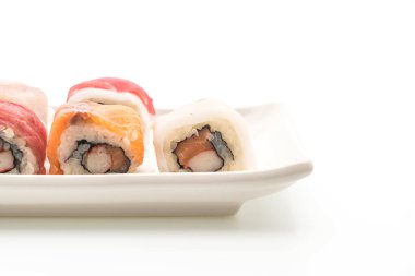 karışık suşi roll - Japon gıda tarzı