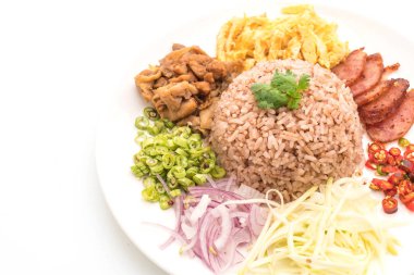 Pirinç ve karides ezmesi.