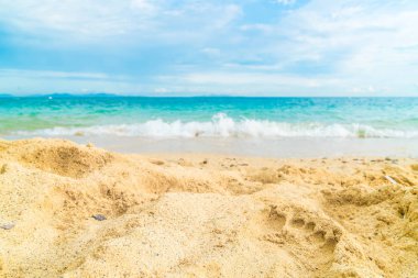 güzel tropikal plaj ve deniz manzara