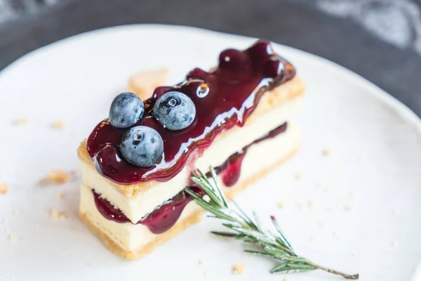 Blueberry cheese cake — Stock Photo, Image