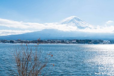 Dağ Fuji San Kawaguchiko Gölü.