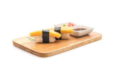 tatlı yumurta nigiri suşi - Japon gıda tarzı