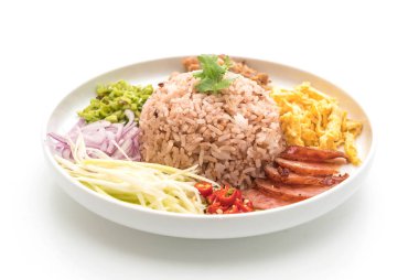 Pirinç ve karides ezmesi.