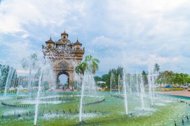 Patuxay anıt Vientiane, Laos.