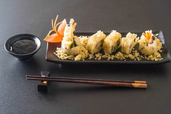 Tempura karides suşi roll — Stok fotoğraf