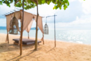 Sahilde güzel pavilion bulanıklık