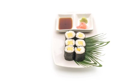 tatlı yumurta maki (tamago) - Japon gıda tarzı