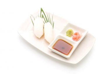 kalamar suşi nigiri - Japon gıda tarzı 