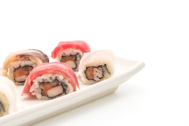karışık suşi roll - Japon gıda tarzı