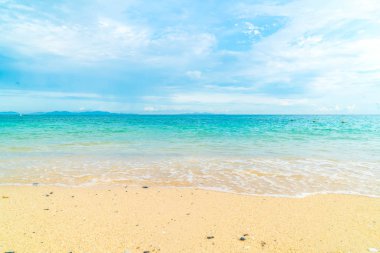 güzel tropikal plaj ve deniz manzara