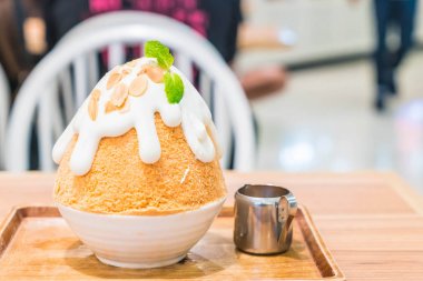 süt çay buz tıraş (bingsu) 