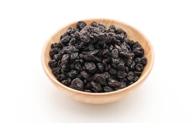 Beyaz üzerine siyah kuru üzüm