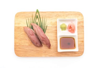  Red snapper nigiri suşi-Japon gıda tarzı