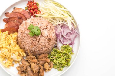 Pirinç ve karides ezmesi.