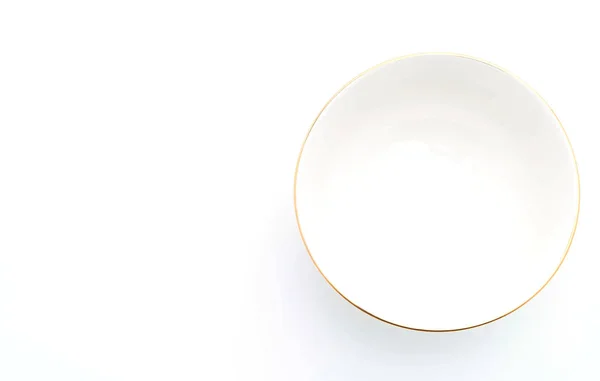 Empty bowl on white — Stock Photo, Image